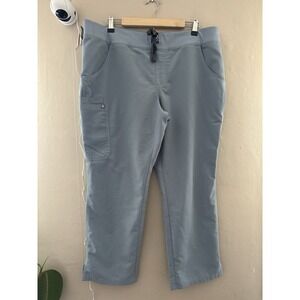 Figs Womens Kade Cargo Scrub Pants Size XL Petite Gray Medical Uniform Nursing